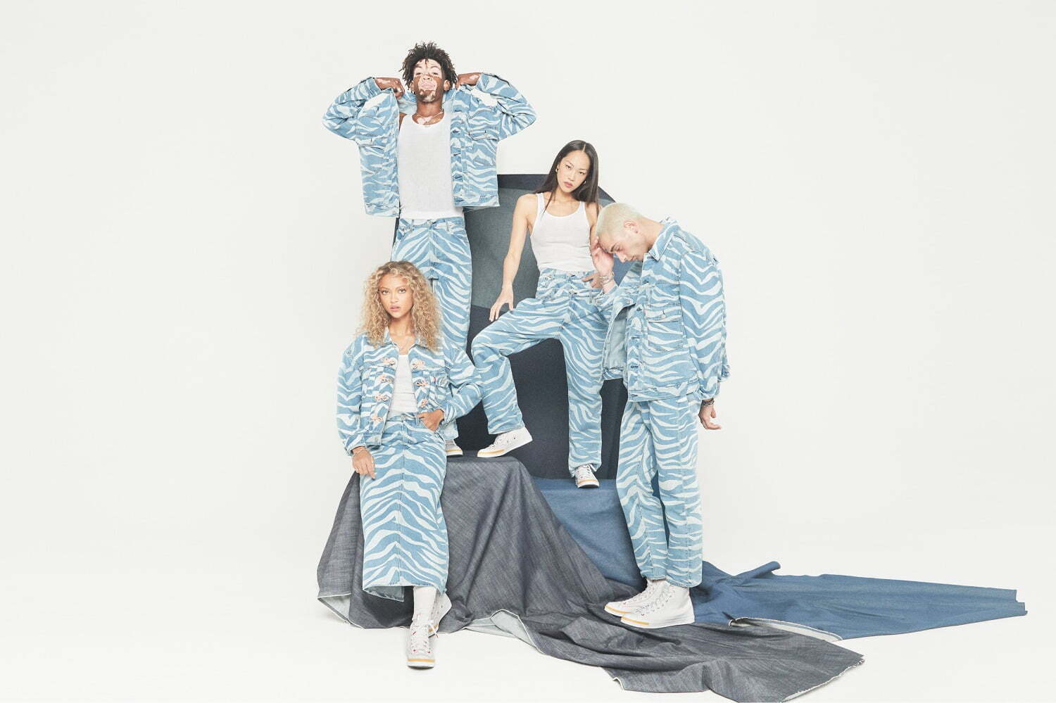 ロングスカート｜リーバイス×クロット“虎柄”ジーンズ、チャイニーズボタン付きのデニムジャケットも