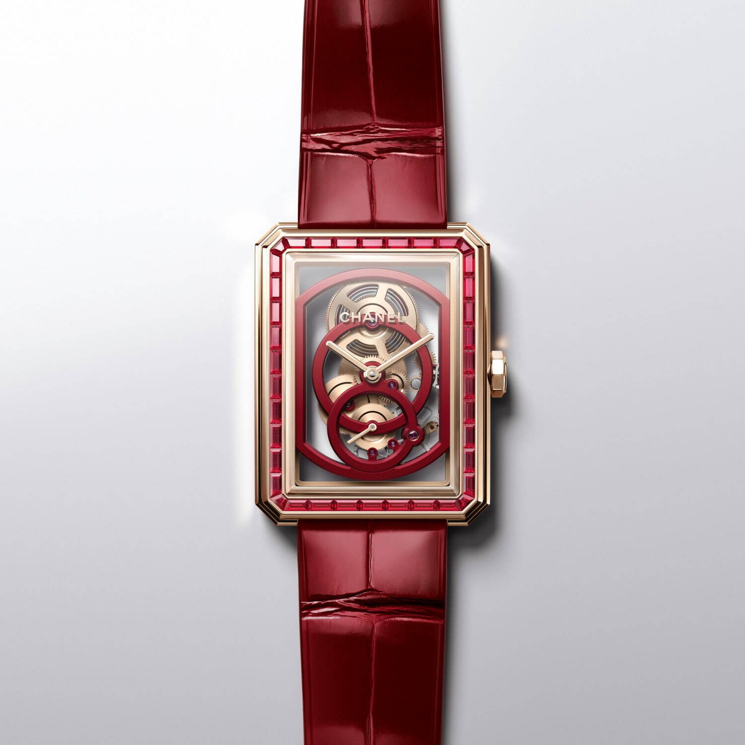 シャネル“レッド”がテーマのスケルトンウォッチ、アイコン腕時計J12＆ 
