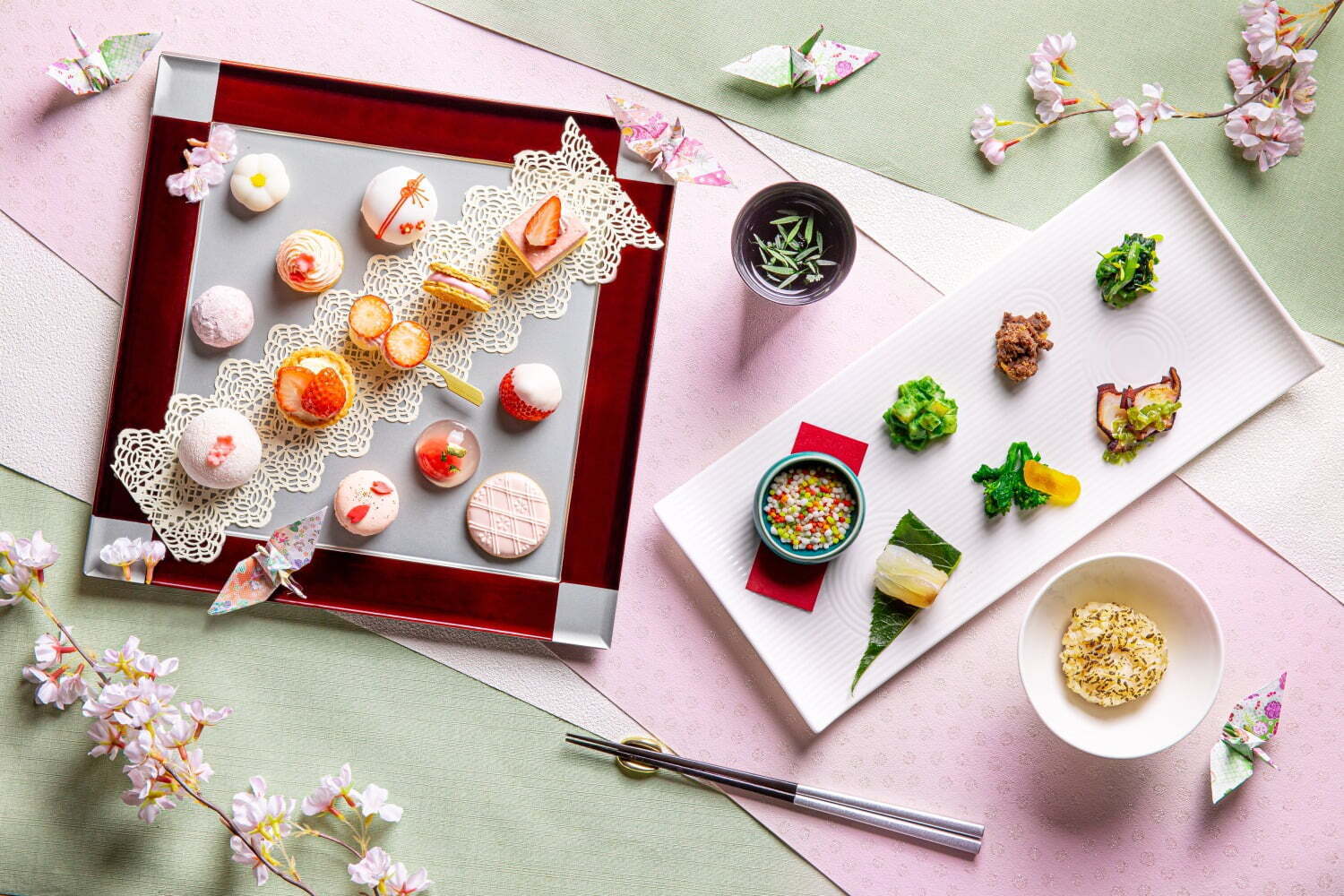 和菓子｜“はんなり可愛い”苺スイーツを楽しむ和アフタヌーンティーが京都で、ひと口サイズの苺大福など