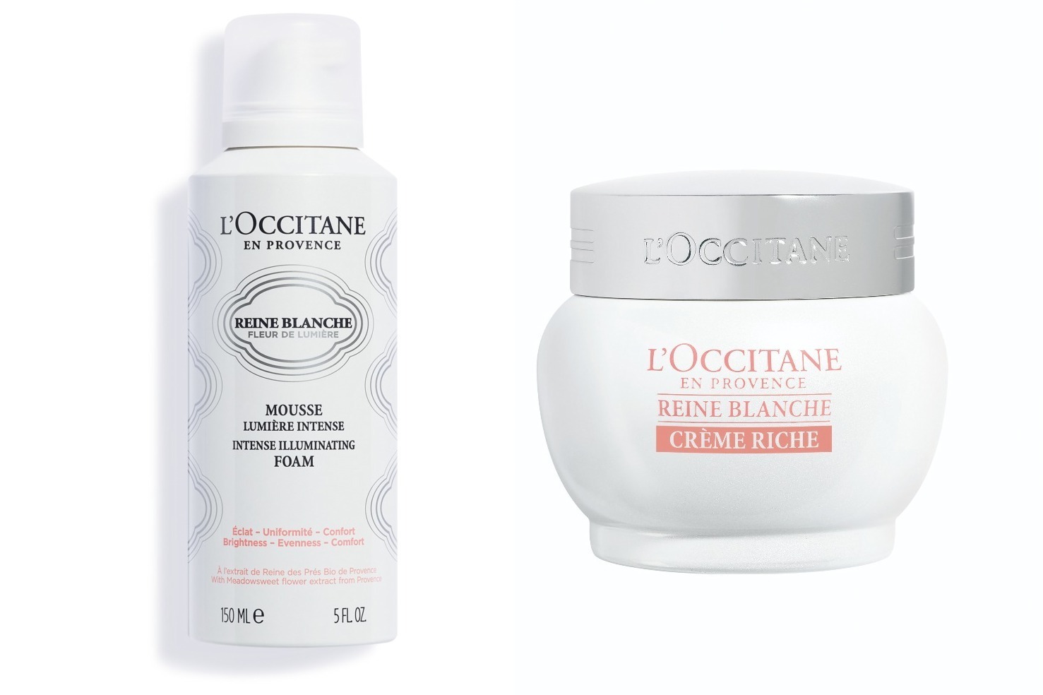 ロクシタン22年春スキンケア、純白花の“濃密もっちり泡”洗顔＆輝くハリ肌叶える薬用クリーム