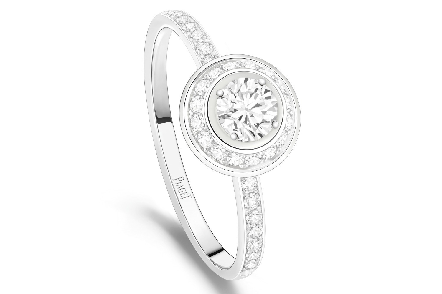 エンゲージメントリング｜ピアジェ「ポセション」初のエンゲージメントリング、“回転リング”×ダイヤモンドのプラチナ製