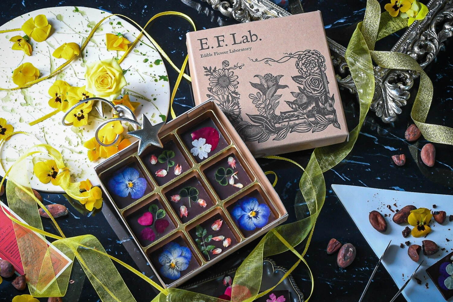 “食べられる花”のバレンタインチョコレート、高島屋限定でエディブルフラワー専門店と3ブランドがコラボ｜写真1