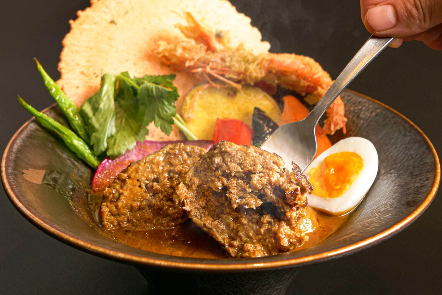 宗谷黒牛 100％おくしバーグカレー 1,780円