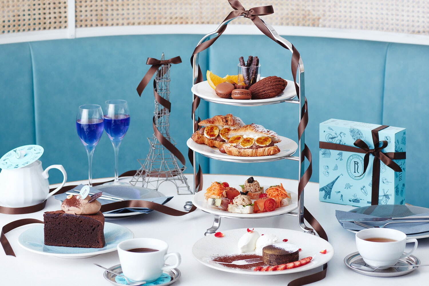 「リチュエル カフェ」ルミネ新宿店でチョコレート尽くしのバレンタイン限定アフタヌーンティー