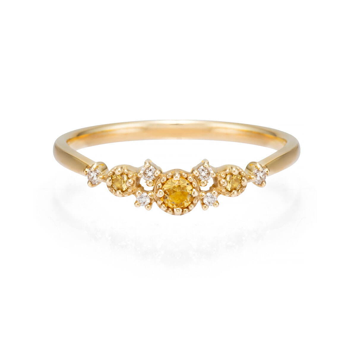 K10YG Ring /Citrine/Diamond 33,000円