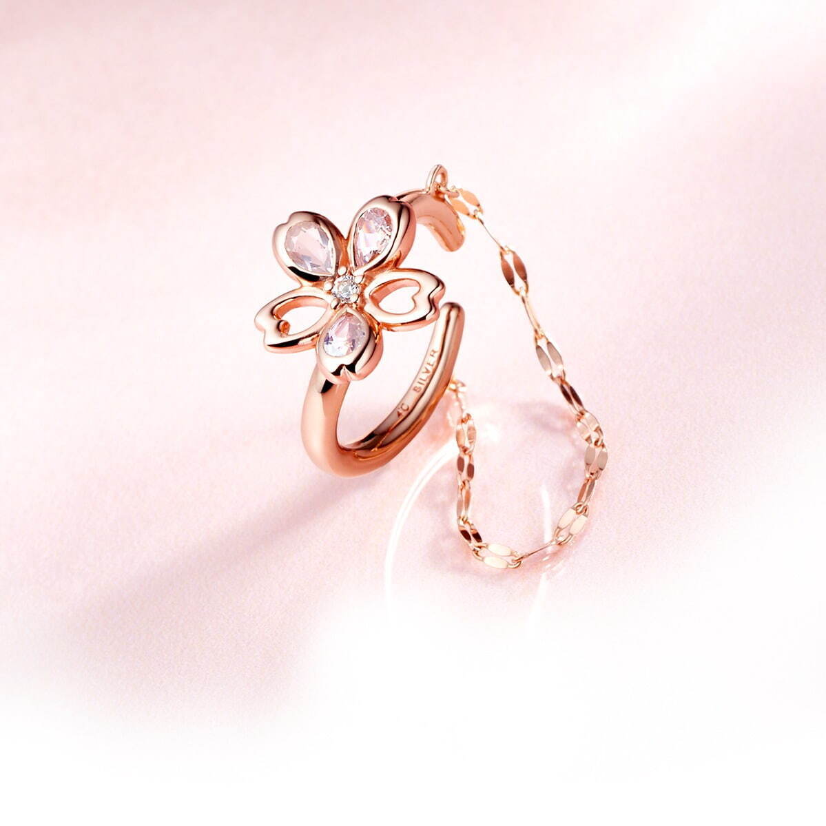 SV(PGc) Ear Cuff/Rose Quartz/Feldspar/Synthetic Sapphire/Topaz 17,600円