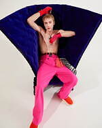 MSGM 22-23年秋冬メンズコレクション - 色と柄で旅する、混沌とした時間の世界｜写真21