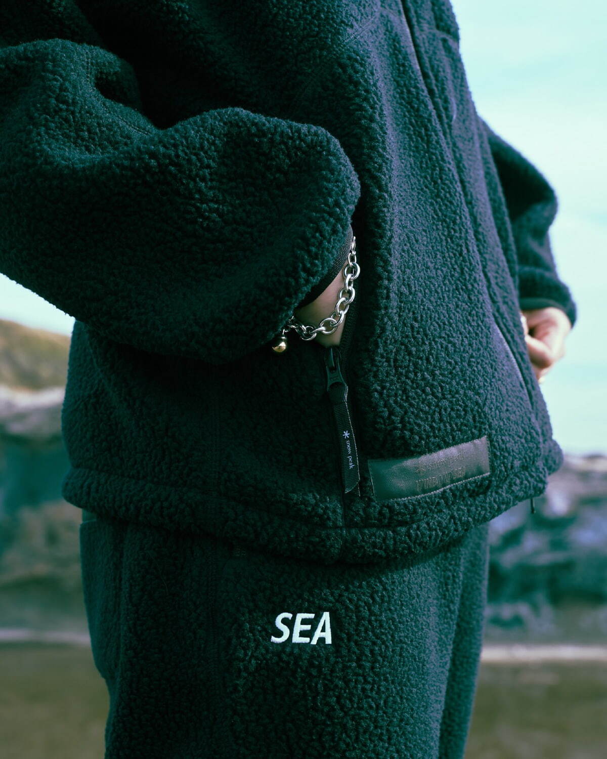 WIND AND SEA Snow Peak  Fleece Jacket