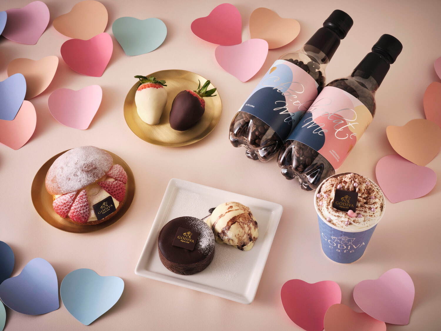 ゴディバカフェのバレンタイン“とろ～り”チョコクリーム入りフォンダンショコラ＆苺のチョコディップ｜写真1