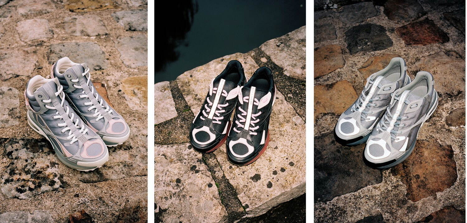 ジバンシィ新作スニーカー「GIV1 TR」メッシュ＆レザーアッパー