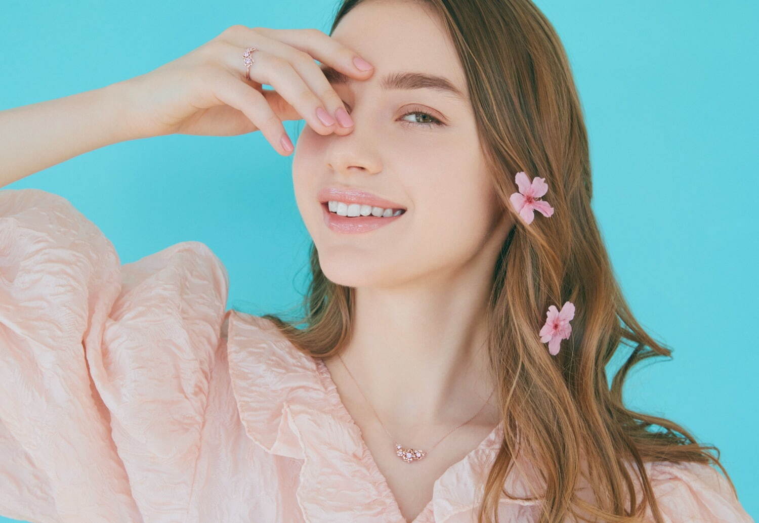 サマンサシルヴァの春ジュエリー、ローズクォーツの