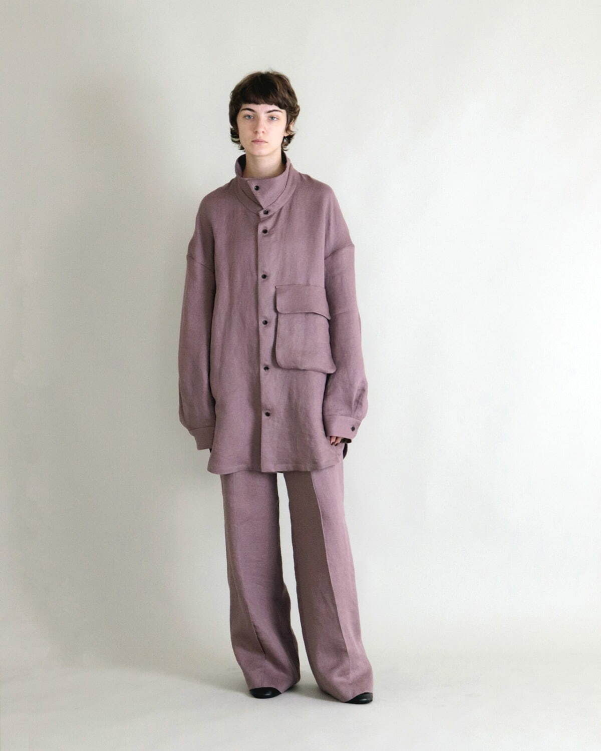 エトセンス　ETHOSENS パープル ETHOSENS(エトセンス)/Japanese shirt/Lavender 通販 取り扱い