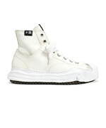 ガラ×メゾン ミハラヤスヒロの“粘土ソール”スニーカー、レイヤード風ハイカットモデル｜写真4