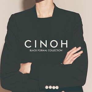 【極美品】CINOH チノ　パールボタンノーカラージャケット　ブラック　36 CINOH（チノ）BLACK FORMAL NO COLLAR JACKET 公式通販