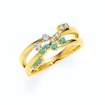 ニナ リッチ新作ジュエリー、“ネオンブルー”の宝石輝くリング&“香水瓶”着想のネックレス｜写真3