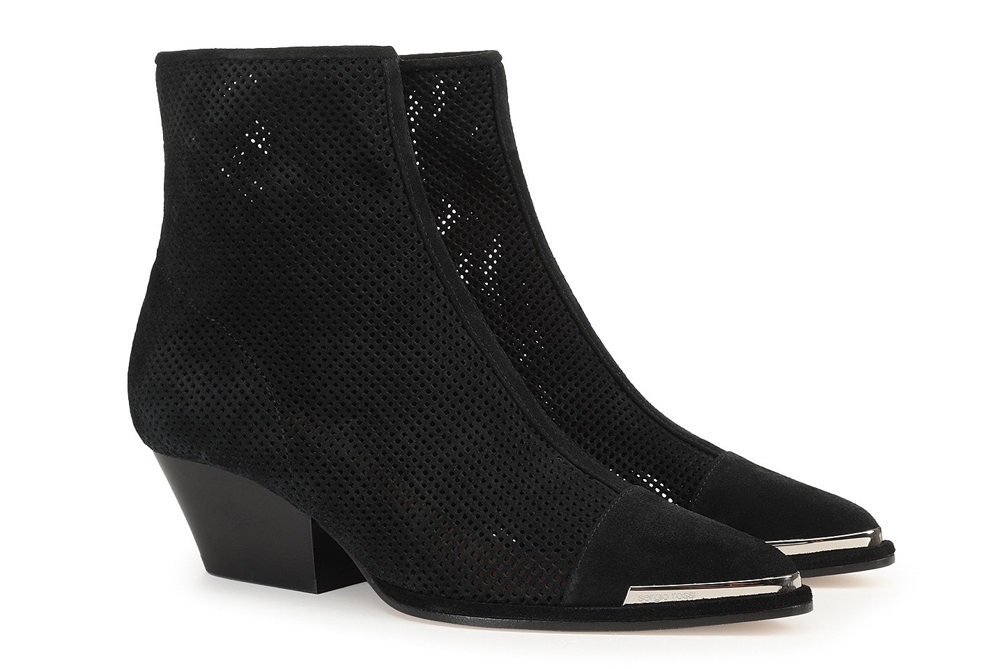 ブーティ｜セルジオ ロッシの新作ブーティ「カルラ」テキサス・ブーツをイメージ、メッシュ素材×メタリックなトゥ