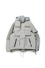 sacai×アクロニウム - 3レイヤーの撥水ロングコートやジャケット、サイドプリーツのドレスも｜写真2