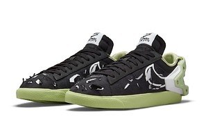 ナイキ×アクロニウム“切り裂きアッパー”のスニーカー「ブレーザー ロー」、コラボ初のウェアも