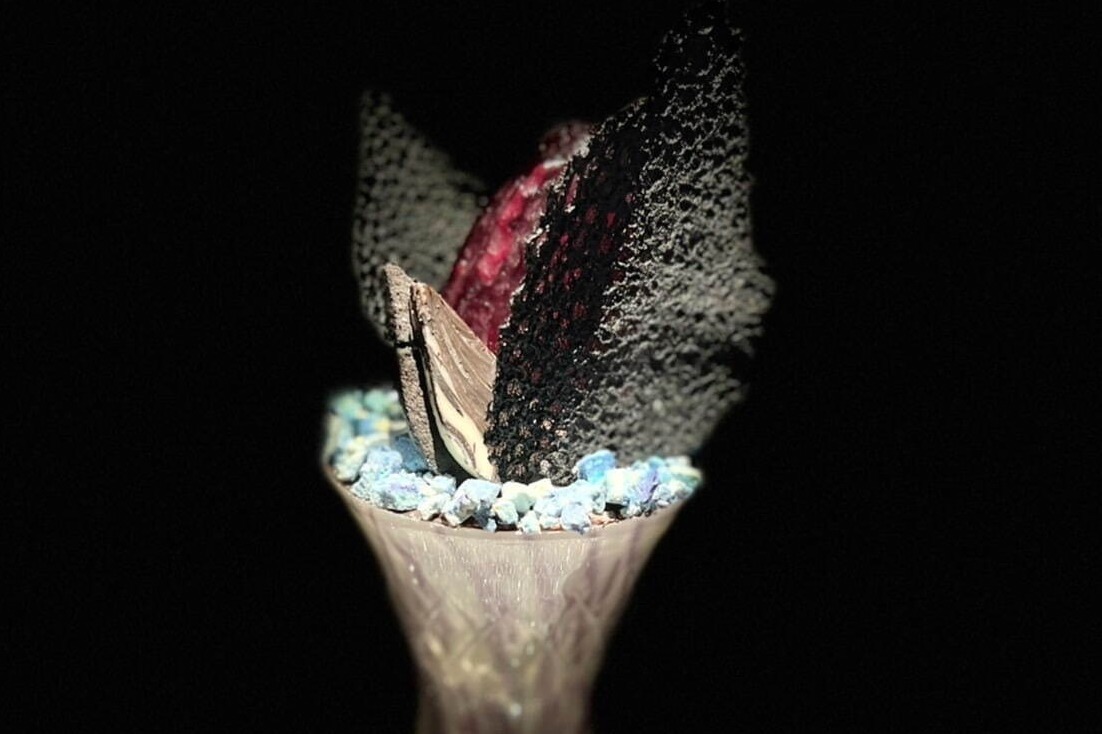 ジョウタロウ サイトウ カフェ「ベリーのパフェ」果肉やソルベ、クリームを合わせて