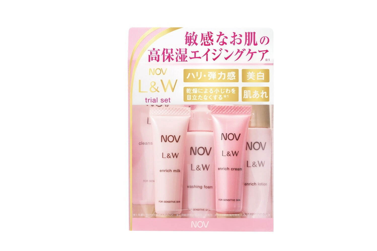 ノブ L&W トライアルセット(全品医薬部外品) 1,980円(編集部調べ)