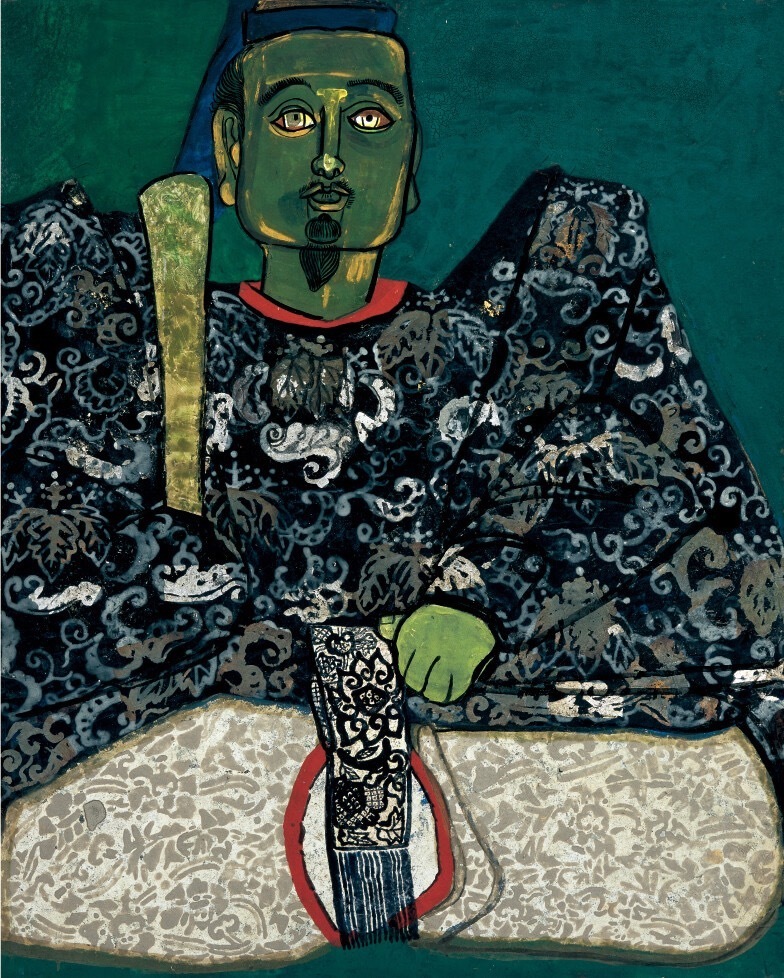 片岡球子《面構 足利義政》1966年(昭和41年) 神奈川県立近代美術館蔵