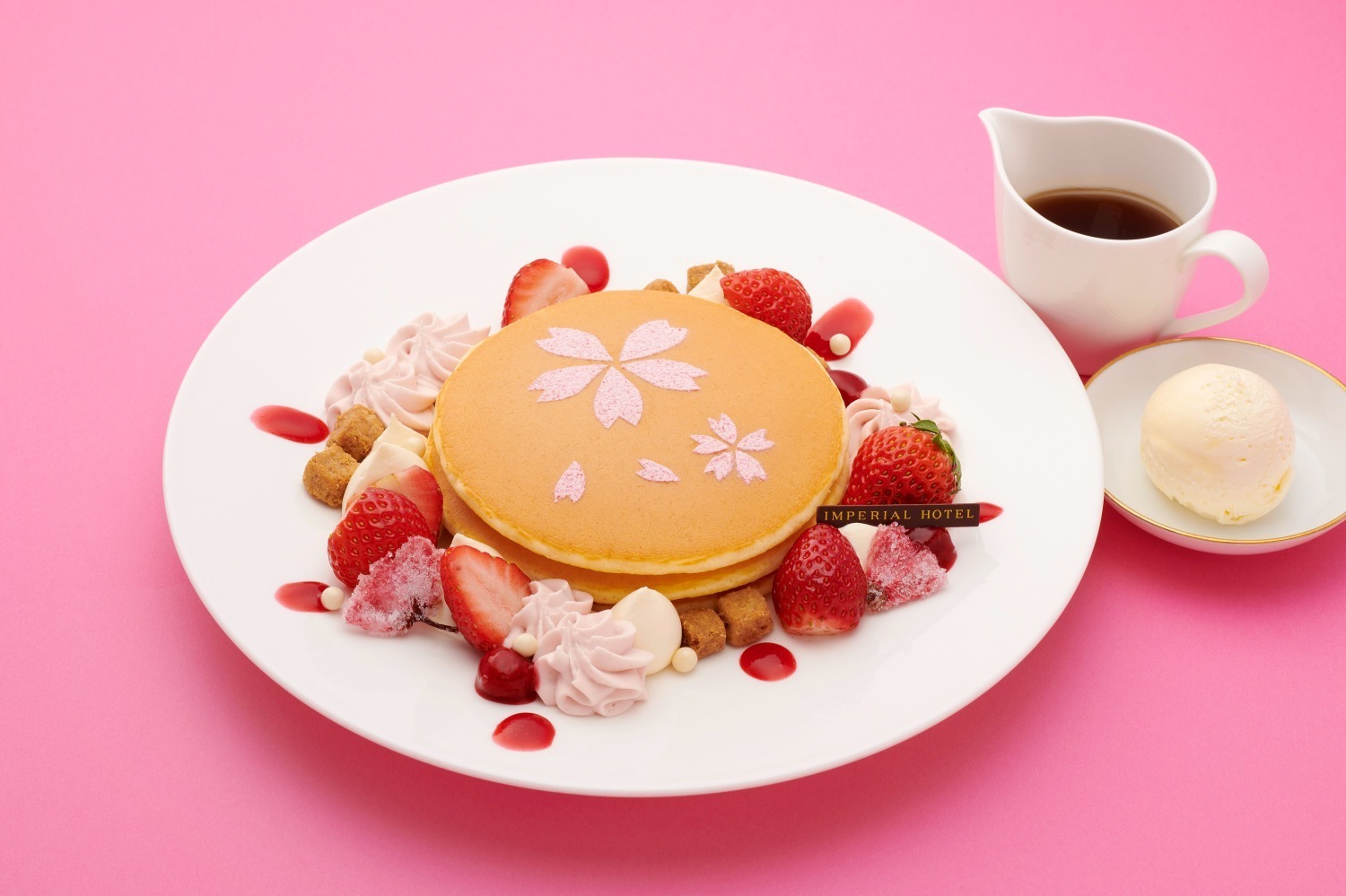 カジュアルレストラン｜帝国ホテル 大阪“桜と苺”の春限定パンケーキ＆パフェ、“部屋からお花見”できる宿泊プランも