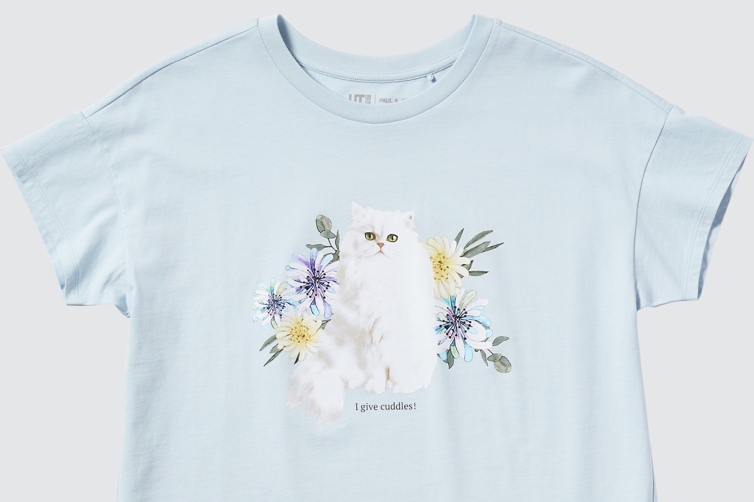 ユニクロ「UT」ポール & ジョー22年春夏 - 猫＆花柄プリントのTシャツ