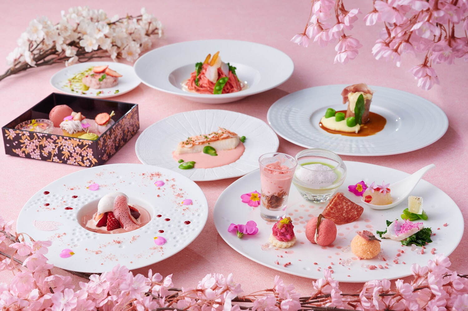 ＜SAKURA-SAKU＞お花見ランチ＆ディナー
ランチ 平日 6,500円/土日祝 8,500円、ディナー 平日 8,000円/土日祝 10,000円※サービス料込み。