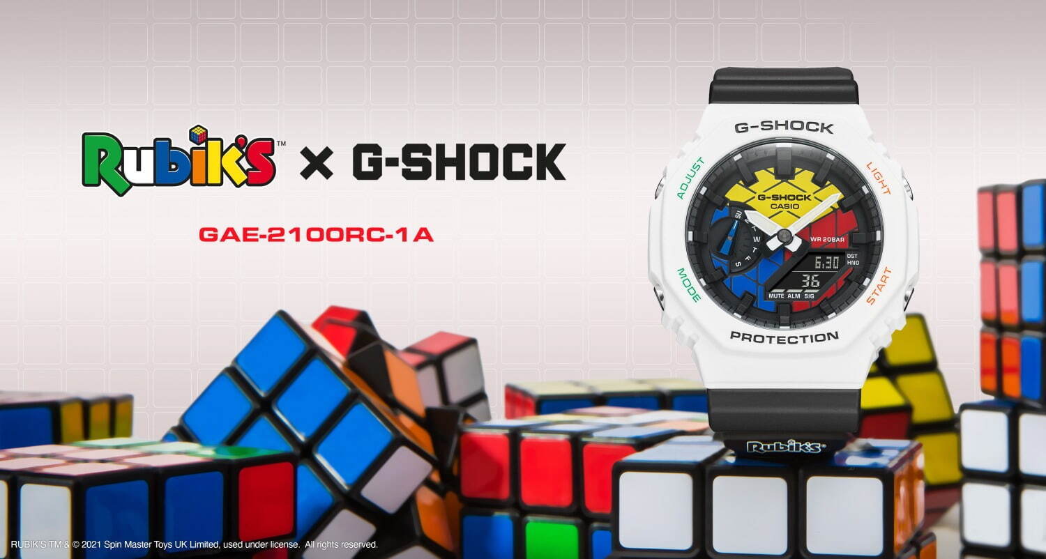 G-SHOCK×ルービックキューブのコラボ腕時計、象徴的な配色やデザインを落とし込んで｜写真2