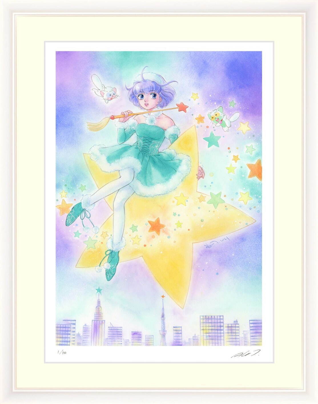 魔法の天使 クリィミーマミ 版画「Creamy Xmas 2021」30,800円
縦56×横45cm／エディション：100