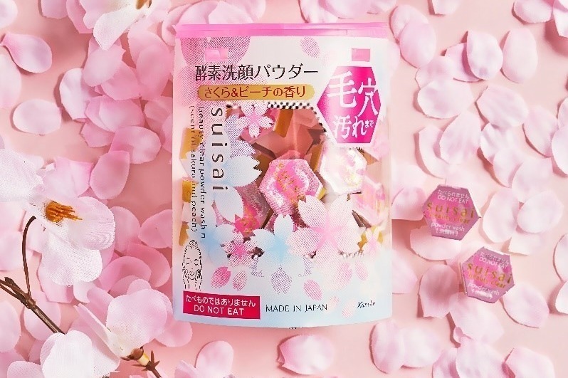 格安 スイサイ ビューティクリア21年冬コスメ、「さくら＆ピーチの 洗顔料