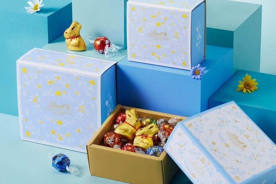 ブラウニー(ケーキ)｜リンツのホワイトデー＆イースター、春めくブルーの「リンドール」チョコギフトやうさぎ型ショコラ