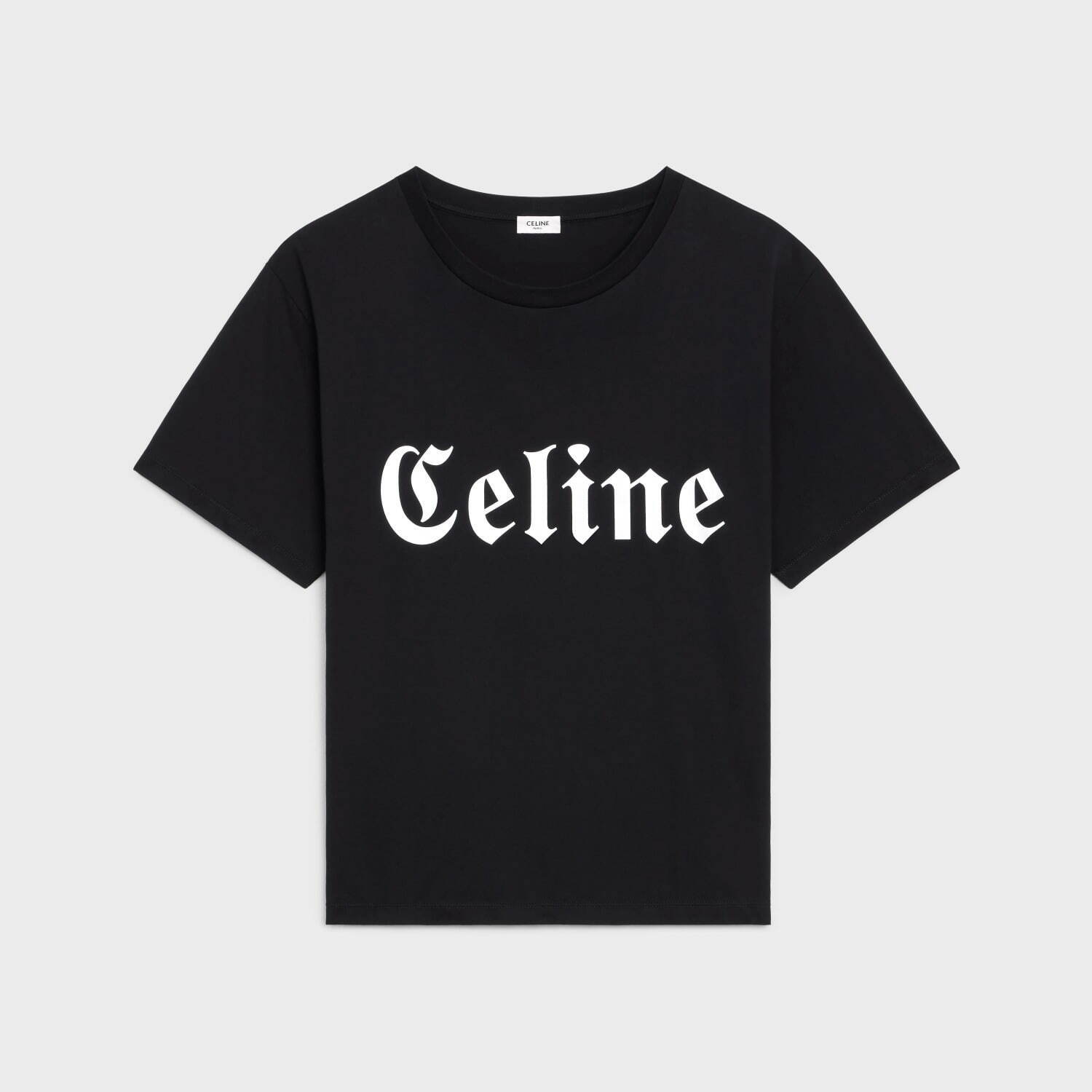 セリーヌ by Hedi Slimane ゴシックロゴプリント Tシャツ 半袖