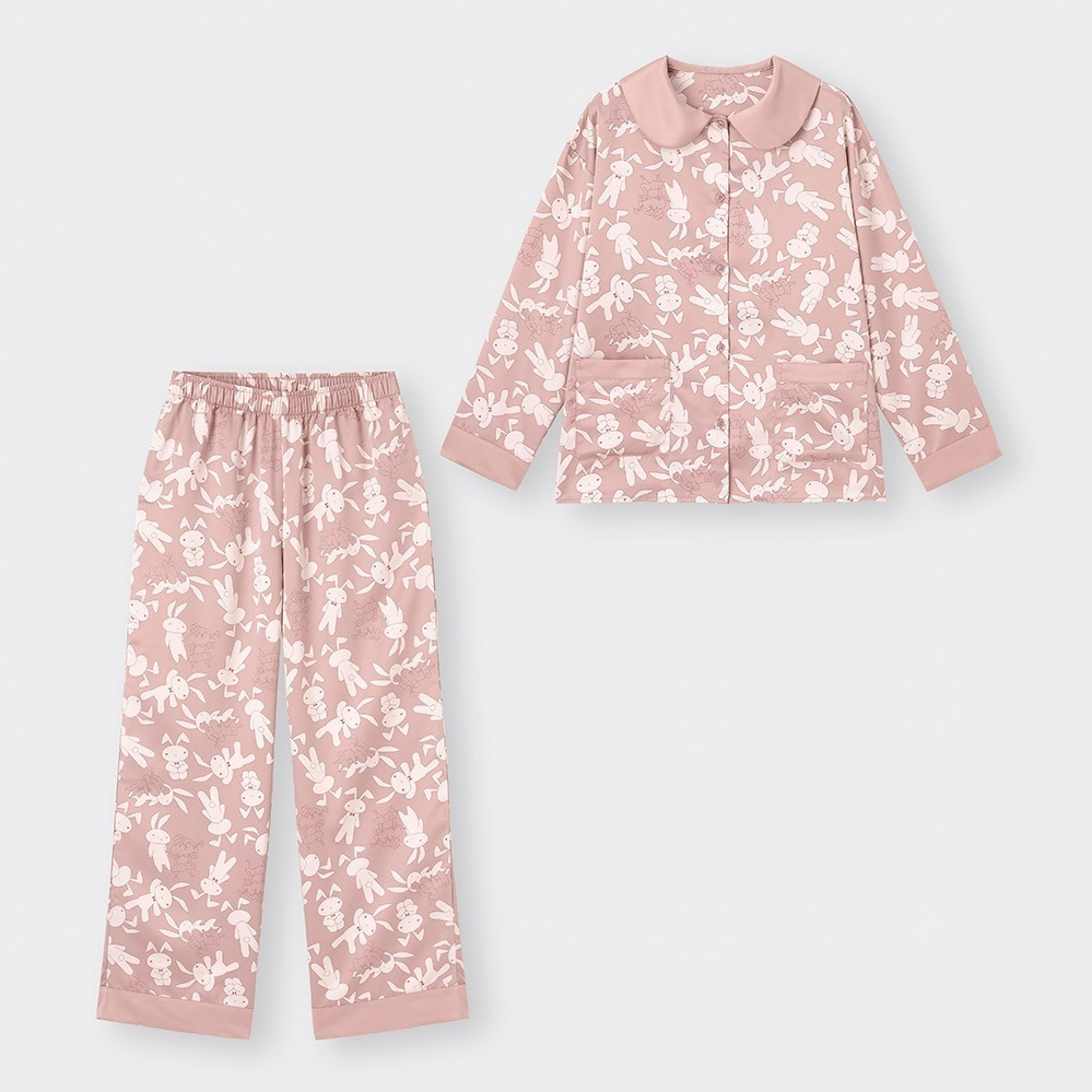 GU×クレヨンしんちゃん初コラボ、ネネちゃんの“ウサギ”柄パジャマや“チョコビ”刺繍のTシャツ - ファッションプレス
