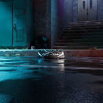 アディダス オリジナルス×グッチメイズのスニーカー、光で浮かび上がる"シークレットロゴ"｜写真3