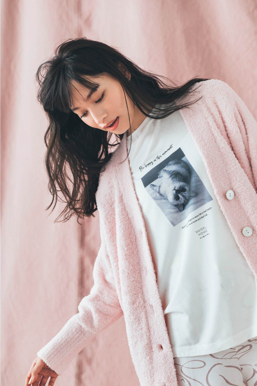■新品 【SNIDEL HOME】CATモチーフトップス CAT Tシャツ（Tシャツ/カットソー）｜SNIDEL HOME（スナイデル