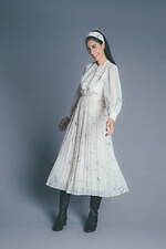 CELFORD × HANAE MORI 蝶ネクタイ付きプリーツワンピース ハナエモリ×セルフォード初コラボ