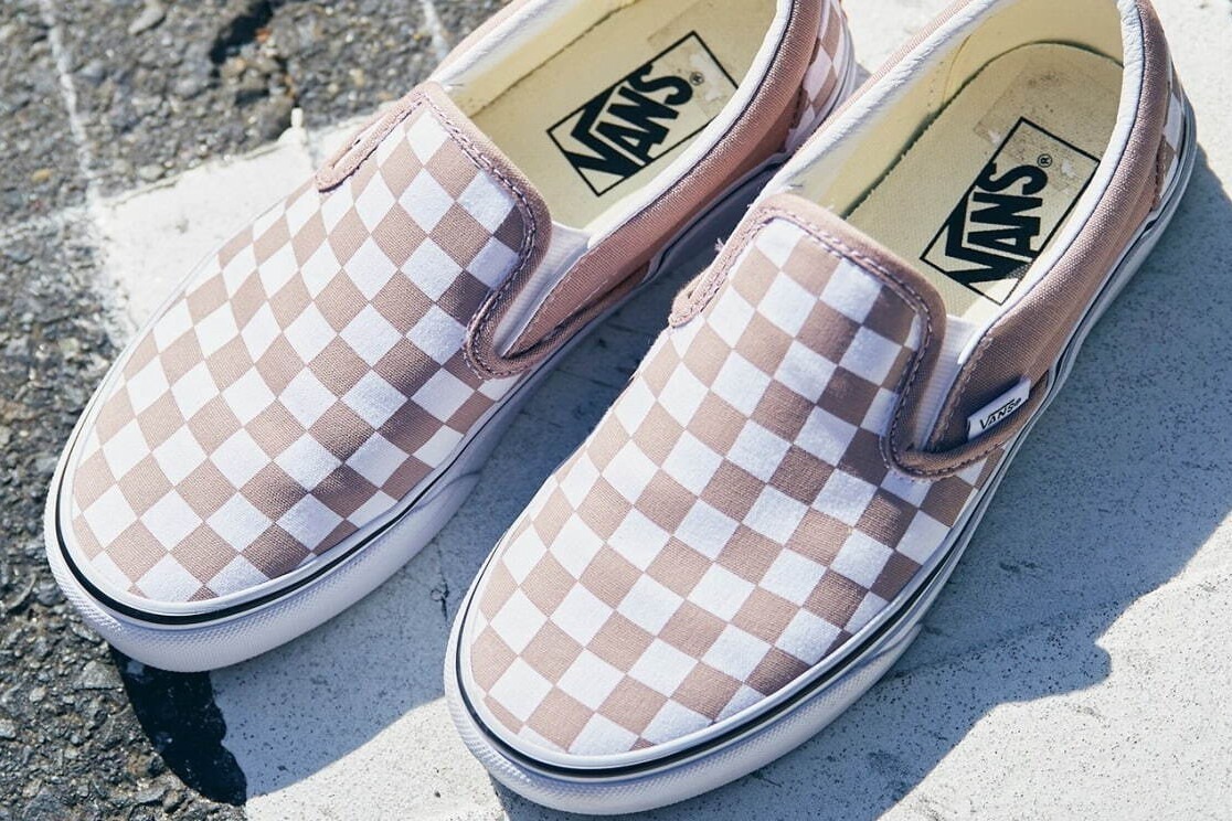 PLATFORM CHECKERED SLIP ON S チェック柄 スリッポン 街に