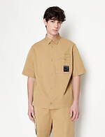 A|X アルマーニ エクスチェンジ"迷彩"柄メンズジャケット、深みグリーン×ベージュのリバーシブル｜写真9