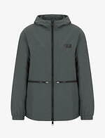 A|X アルマーニ エクスチェンジ"迷彩"柄メンズジャケット、深みグリーン×ベージュのリバーシブル｜写真4