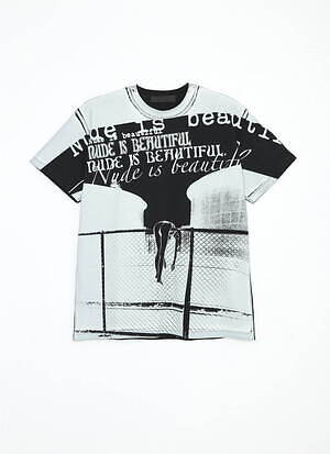 篠山紀信の写真がアパレルに、シュープコラボ新作ユニセックスTシャツ 