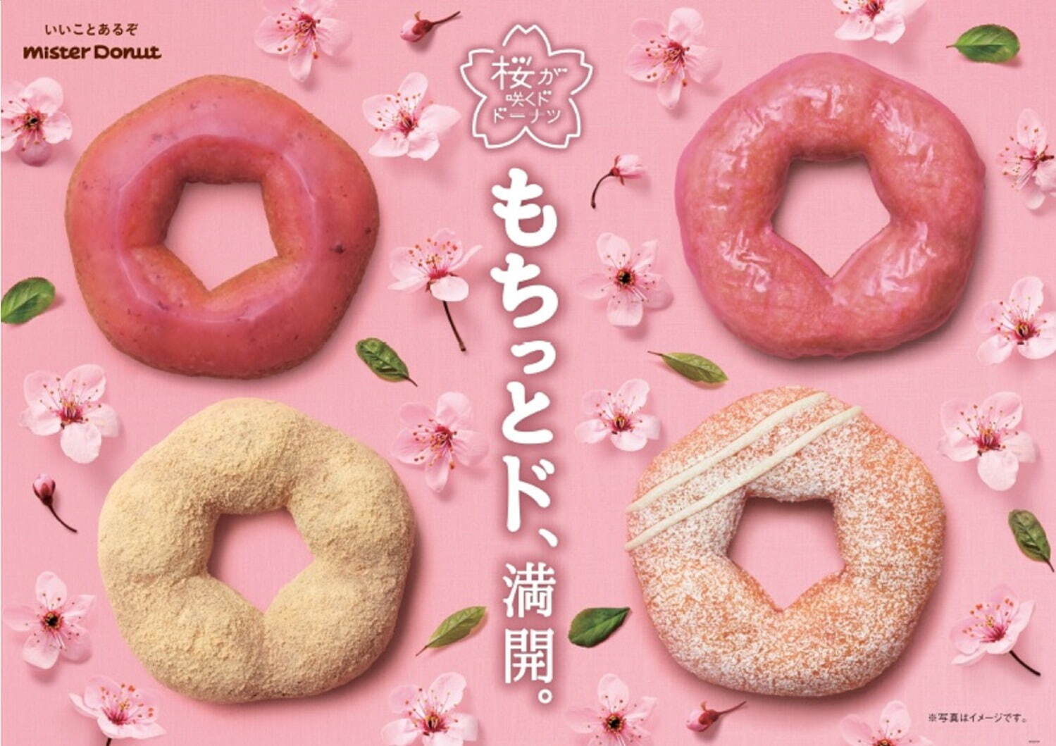 ミスタードーナツ(Mister Donut) 桜が咲くドドーナツシリーズ｜写真1