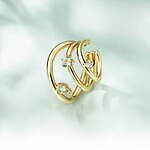 カナル 4℃新作ジュエリー"みずみずしい植物"着想、アクアマリンが輝くネックレスやイヤーカフ｜写真11