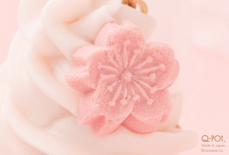 Q-pot.“桜スイーツ”の新作アクセサリー、さくら和三盆ネックレス