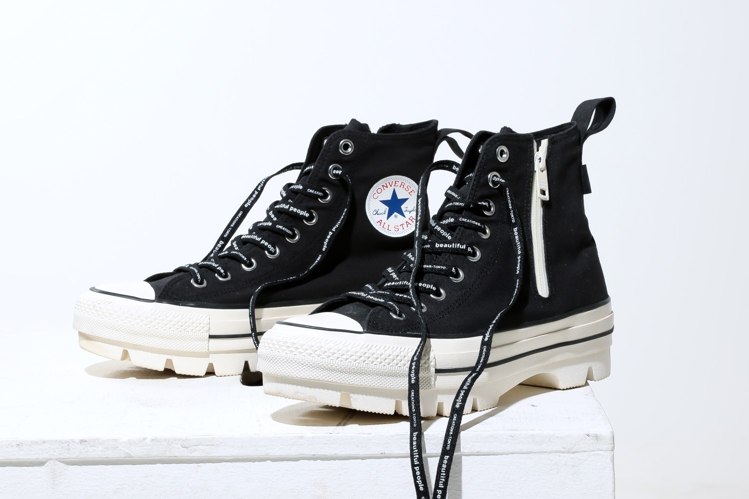 CONVERSE × beautiful people 厚底 スニーカー