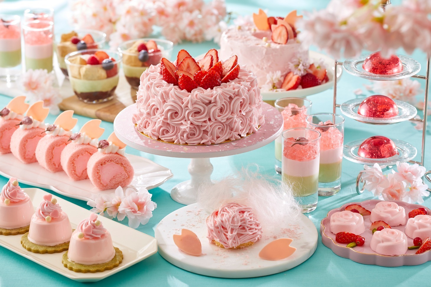 グランドニッコー東京ベイ 舞浜「さくらスイーツブッフェ」桜餡ムースや春霞の綿あめモンブラン