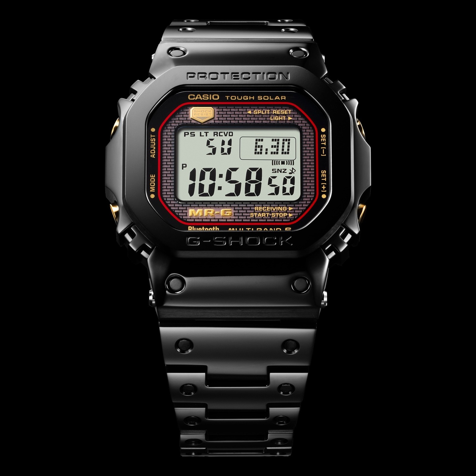 G-SHOCK腕時計「MR-G」に初代角形デザインの新作、熟練の研磨