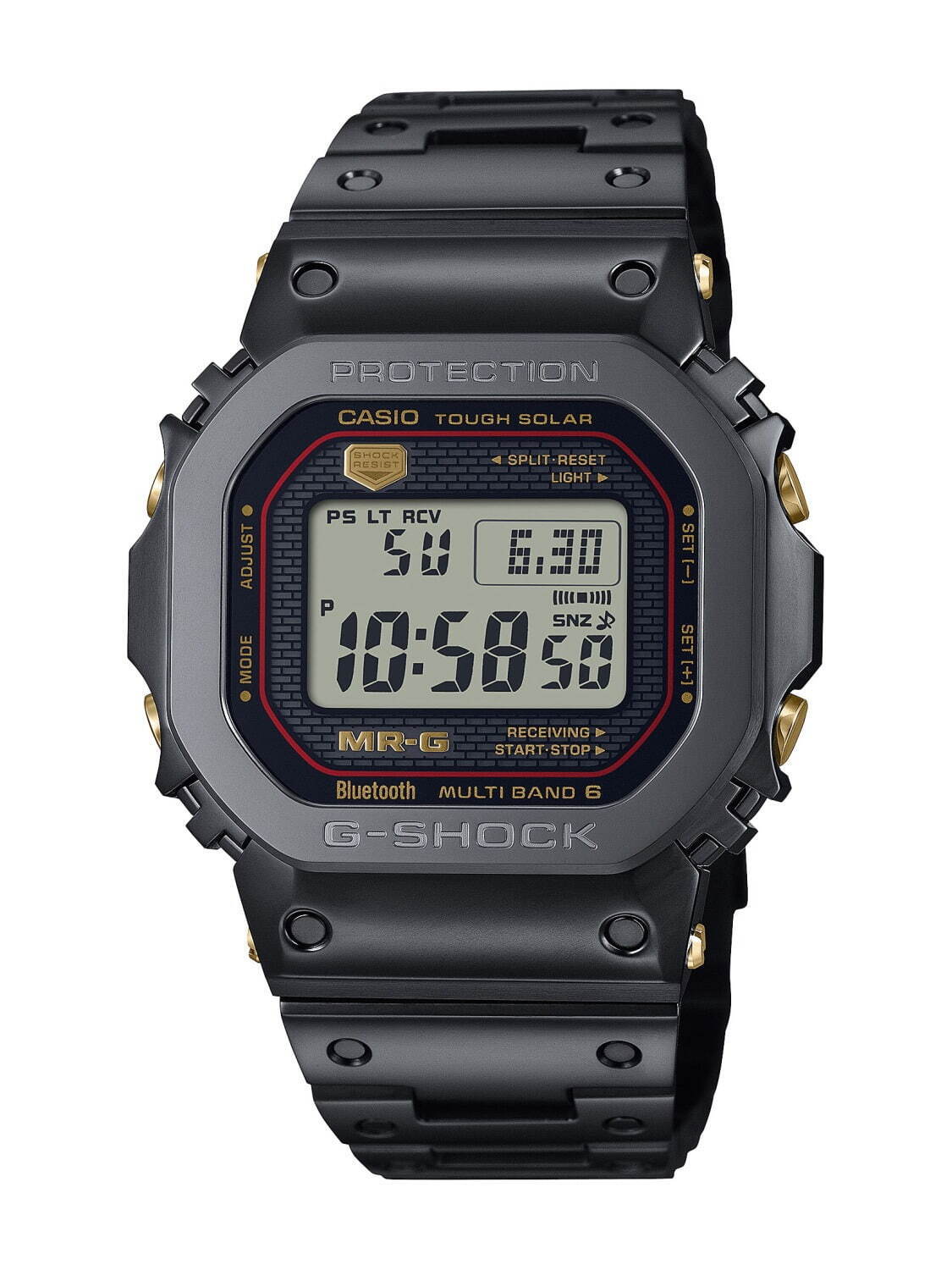 G-SHOCK腕時計「MR-G」に初代角形デザインの新作、熟練の研磨×先端素材 