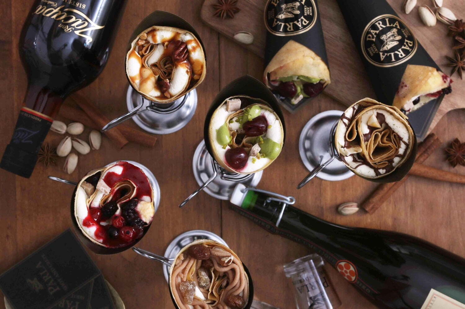 クレープスタンド「パーラ」二子玉川に限定出店、ラム＆ナッツが香る"大人のクレープ”