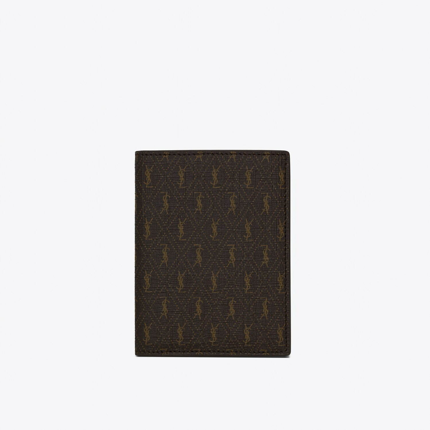 SAINT LAURENT ロゴパターン 長財布（小銭入れあり） コーティングキャンバス レザー メンズ